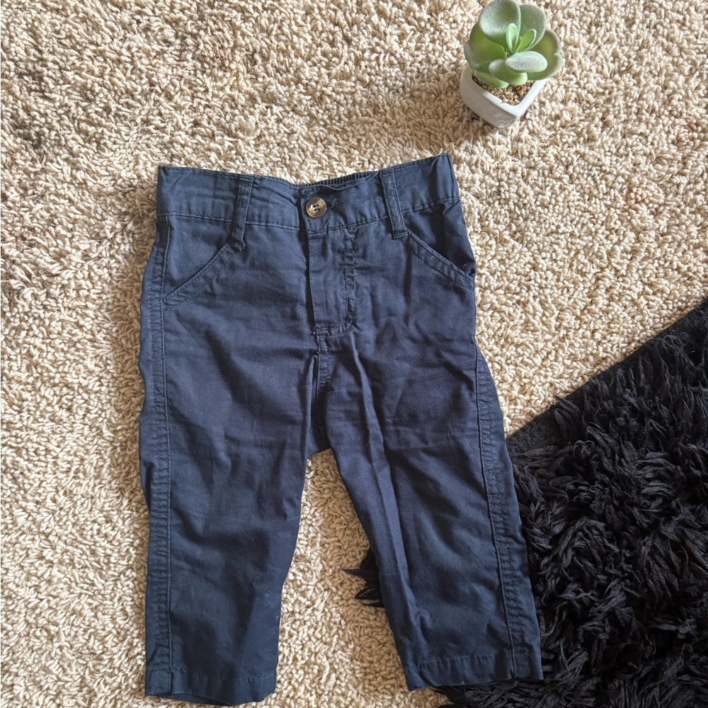 Beetle & Thread Stylish Navy Kids Pants